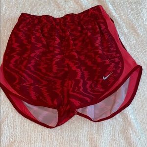 RED NIKE DRY FIT SHORTS